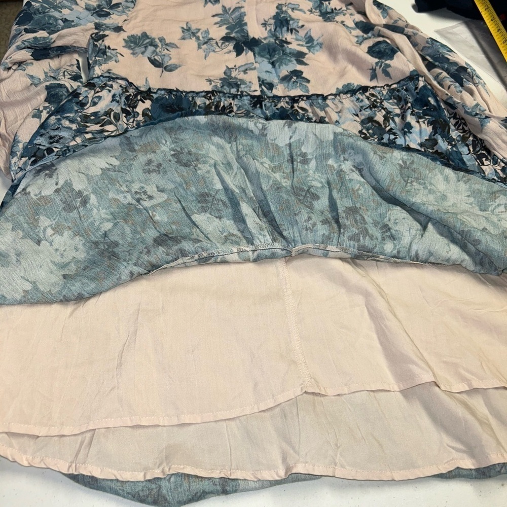 Penelope Rose Floral Rose Long Sleeve Boho Lined Dress Size M - Picture 10 of 14